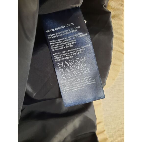 Tommy Hilfiger Men XL Cream Collar Pockets Line Stretch Waistband  Zip-Up Jacket - Picture 3 of 8